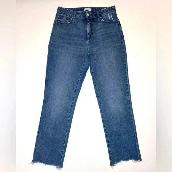 Loft Women’s Curvy High Waist Straight Crop Jeans Size- 28/6 - Picture 3 of 10